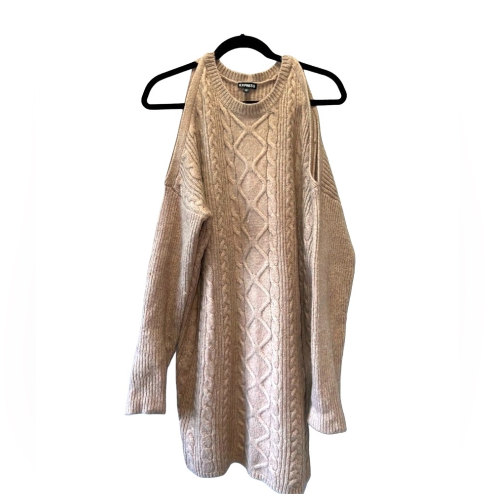 Express Cold Shoulder sweater dress Medium